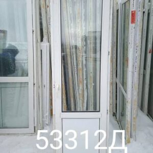 Двери Пластиковые Б/У 2140(в) х 670(ш) Балконные