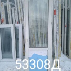 Двери Пластиковые Б/У 2250(в) х 770(ш) Балконные