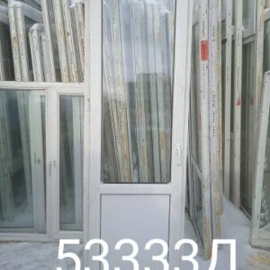 Двери Пластиковые Б/У 2310(в) х 720(ш) Балконные