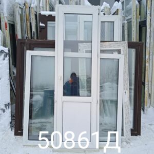 Двери Пластиковые БУ 2140(в) х 670(ш) Балконные