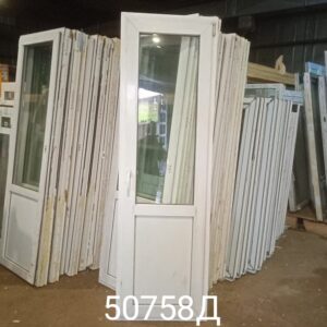 Двери Пластиковые БУ 2210(в) х 680(ш) Балконные
